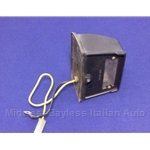 License Plate Light - Black w/Spade Connector (Fiat X1/9, 124, 850, 128, Lancia Beta) - U8