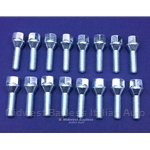 Lug Bolt SET (16x) 36mm 12x1.25 - 19mm Hex for Alloy Wheels - NEW