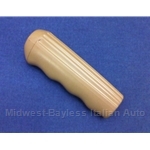 Hand Brake Plastic Handle Grip - Tan (Yugo + Fiat X1/9, 124 All) - OE NOS