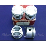 Piston Set 80.6mm DOHC (Fiat 124 Spider/Coupe 1438cc) - NEW BORGO