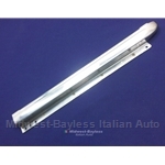 Convertible Top Frame Quarter Window Rear Vertical Trim - Left (Fiat Pininfarina 124 Spider) - OE NOS