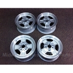 Alloy Wheels SET 4x CD-16 "Iron Cross" - SHADOW WINDOWS (Fiat Bertone X1/9, Fiat Pininfarina 124, 850, 128, Lancia Scorpion/Montecarlo) - RECONDITIONED
