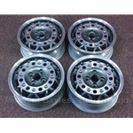 Alloy Wheels SET 4x Speedline "Phone Dial" (Fiat Bertone X1/9, 128, 850, Lancia Scorpion) - REFURBISHED