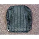 Seat Cover Front Upper Leather Black (Fiat Pininfarina 124 Spider 1983-85) - OE NOS