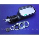 Side View Mirror - Through-Glass - Right Assembly (Pininfarina 124 Spider 1983-85) - OE NOS