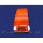 Tail Light Lens Left Red (Fiat 128 SL Coupe All) - OE NOS