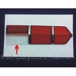 Tail Light Lens (Fiat 124 Coupe 1968-69) Right Reverse - OE NOS
