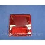 Tail Light Lens Left Red (Fiat 124 Coupe 1973-75) - OE NOS
