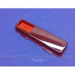 Tail Light Lens Right Lower Red (Fiat 124 Coupe 1970-72) - OE NOS