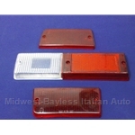 Tail Light Lens Set Right Altissimo (Fiat 131 Sedan 1975-76) - OE NOS