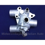 Thermostat Housing w/Two Steel Outlets (Fiat X1/9 1973-80 North America + Euro Carb) - U8