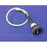 Hand Throttle Cable Assembly 18" (Fiat 128 Sedan, Wagon, SL, 3P All) - OE NOS