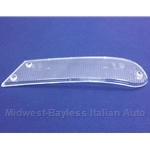 Turn Signal Lens Front Left CLEAR (Fiat 124 Spider 1968-74) - NEW