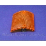 Turn Signal Lens Front Right (Fiat 128 Sedan, Wagon, Rally 1971-73 North America + Euro 1971-76) - OE