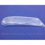 Turn Signal Lens Front Right CLEAR (Fiat 124 Spider 1968-74) - NEW