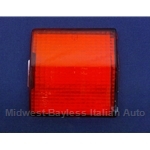 Turn Signal Lens Rear Left Red (Fiat 124 Spider 1970, 1973-78) - NEW