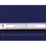 Badge Emblem "f Pininfarina" (Pininfarina 124 Spider 1984-85) - U8
