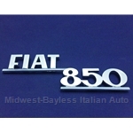Badge Emblem "Fiat 850" (Fiat 850 Coupe, Sedan 1966-70) - OE