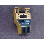 Dashboard Console - Lower Radio With/AC - Tan (Yugo) - OE NOS