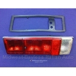 Tail Light Assembly - Left - Red (Fiat 124 Spider 1970, 1973-78) - OE NOS