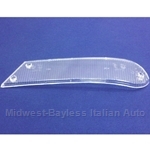 Turn Signal Lens Front Left CLEAR (Fiat 124 Spider 1968-74) - OE