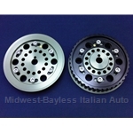 Adjustable Cam Gear PAIR 2x DOHC ALUMINUM (Fiat Pininfarina 124 Spider, 131, Lancia DOHC All to 1985) - NEW