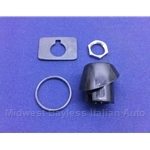 Windshield Wiper Post Bezel KIT (Fiat Pininfarina 124 Spider All) - OE NOS
