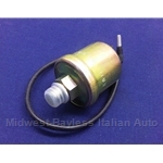 Oil Pressure Gauge Sending Unit with Wire (Lancia Beta, Pininfarina 124 Spider, Fiat X1/9) - NEW