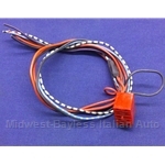 Electrical Connector Power Window Switch Harness - RED CONNECTOR (Fiat Bertone X1/9 1981-88) - U8