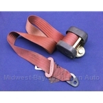 Seat Belt Retractor - 3-Point Red / Burgundy (Fiat Pininfarina 124 Spider 1980-82) - U8