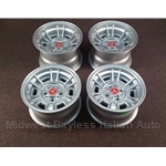 Alloy Wheels SET 4x Cromodora CD-66 - 2x 13x7 / 2x 13x8" (Fiat 124, X19, 850, 128, 131) - NEW