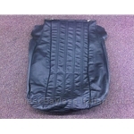 Seat Cover Front Lower Leather Black (Pininfarina 124 Spider 1983-85) - OE NOS