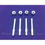 Air Cleaner Carburetor Mounting Stud KIT M5x30 (Fiat 124, 128, 131, X1/9, Strada, Lancia) - NEW