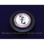 Horn Button Assembly 50mm "f" Logo (Pininfarina 1983-85) - U8