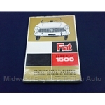 Parts Guide - Chassis (Fiat 1500 Cabriolet 118H through 1964) - OE NOS