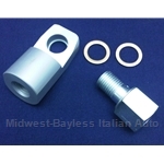 Oil Pressure Port Doubler Aluminum (Fiat 124, X1/9, 128, Yugo, Others) - NEW
