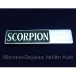 Badge Emblem "Scorpion" Left Rear (Lancia Scorpion 1976-77) - U8