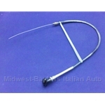 Front Trunk Hood Release Cable - Assembly w/Handle (Fiat X1/9 1973-78) - U8