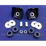 Radius Rod Bracket Refurbishment KIT 2x  (Fiat Bertone X1/9, 128 SL, Lancia Scorpion/Montecarlo) - NEW