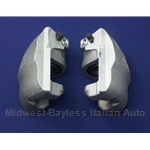 Brake Caliper - SET - Factory OE -  Front Left + Right (Fiat 124, 128, 131, Yugo, Scorpion All, Fiat X19 1979-On) - REMAN