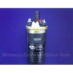 Ignition Coil - For Electronic Ignition - MARELLI PLEX 201 (Fiat Pininfarina 124 Spider, Brava, Lancia 1979-On w/Marelli PLEX) - FACTORY OE