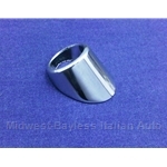 Windshield Wiper Post Bezel Chrome (Fiat 850 Spider All) - OE NOS