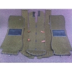Carpet SET - BROWN (Tan / Brown) LOOP (Pininfarina 124 Spider 1983-85) - OE NOS