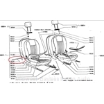 Seat Adjuster Control Rod (Fiat 124 Spider 1968-78) - U8