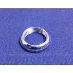 Retainer Nut - Toggle Switch, Trip / Odometer Reset Knob - Chrome  (Fiat Pininfarina 124, 850 All) - NEW