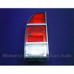 Tail Light Assembly - Left - Red (Fiat 124 Coupe 1973-75 C-Series) - OE NOS