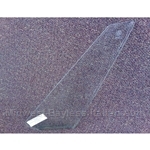 Wing Window Quarter Window Glass Right - NO HOLE / CLEAR (Fiat X1/9 1974-75 + All Euro) - OE NOS