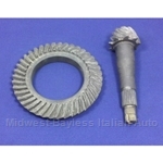 Differential Ring and Pinion SET 3.58 - 12/43 (Fiat 124 Spider 08/1979-82) - NEW