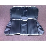 Seat Cover Upholstery - REAR SET Black (Fiat 124 Spider All 1967-82) - NEW