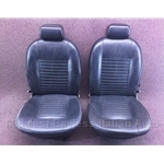 Seat Pair Front Black (Fiat 124 Coupe) - U8